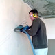 Штробление стены под нишу для дренажной помпы Suzuki 150х70 мм. (Кирпич)